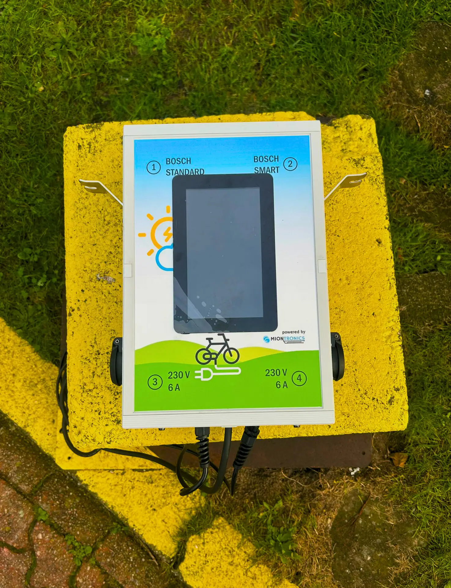 Fietslader scherm voorkant